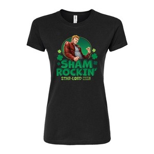 Women's - Marvel - Shamrockin Starlord St. Patricks Day Fitted Graphic T-Shirt - 1 of 3