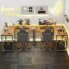 Dexmalle L-Shaped Computer Desk Home Office Desk with Side Storage Bag - 3 of 4