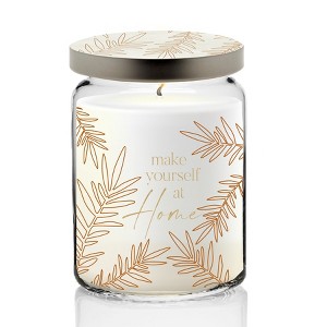 Courtside Market Elaine Swann Amber Hearth Collection ~ Pumpkin Spice 26oz Soy Candle Apothecary Jar with Decorative Tin Lid - 1 of 3