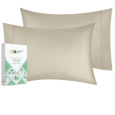 5-Star Luxury Pillowcases | 600 Thread Count 100% Cotton | Set of 2 by California Design Den