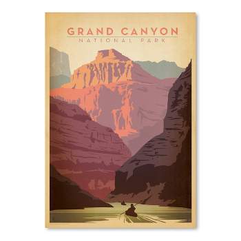 Americanflat Vintage Botanical Grand Canyon National Park By Anderson Design Group Art Print