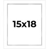 PosterPalooza | Modern Shadow Box 1" Depth White Picture Frame - UV Acrylic, Backing, Hanging Hardware - 2 of 4