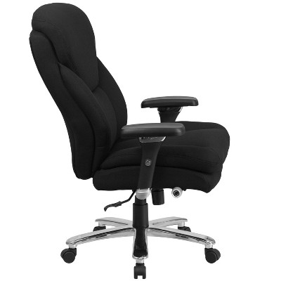 Ergonomic High Back Black Fabric Executive Swivel Office Chair with Lumbar Support