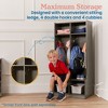 ECR4Kids 2-Section Coat Locker with Bench - 4 of 4