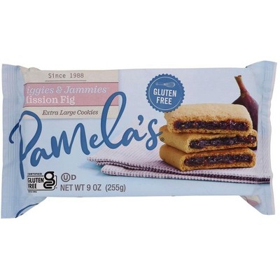 Pamela's Products Gluten Free Figgies & Jammies Cookies, Mission Fig, 9 Ounce (Pack of 6) by Pamela's Products
