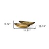 HomeRoots Set of Two Gold Metal Decorative Bowl - 3 of 4