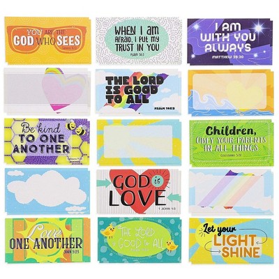 Juvale 60-Pack Kids Motivational Inspirational Assorted Lunch Box Note Cards, 30 Designs, 2x3.5 in