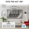 Mount-It! Heavy-Duty Tilt TV Wall Mount For Up to 90 in. Screens, 220 Lbs. Weight Capacity, Black - image 4 of 4