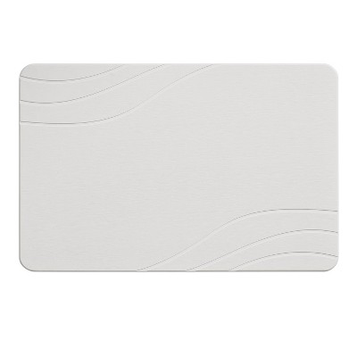 15.4"x23.6" Diatomaceous Stone Hard Bath Mat