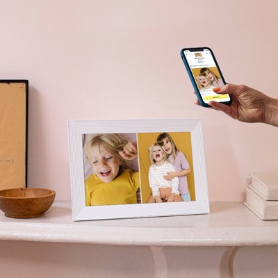 10.1" Sea Salt Wi-Fi Digital Photo Frame with Built-In Speaker