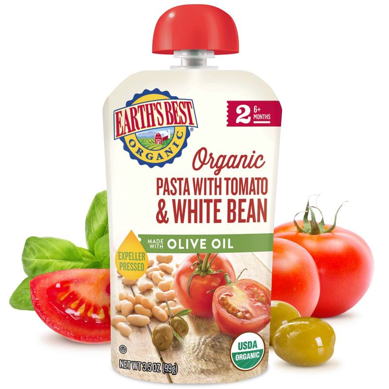 Earth's Best Organic Pasta with Tomato White Bean & Olive Oil - 3.5oz, 3 of 5