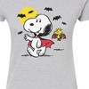 Women's - Peanuts - Vampire Snoopy Woodstock Fitted Graphic T-Shirt - 2 of 4