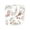 Hudson Baby Infant Girl Flannel Washcloths, Girl Woodland Pals 12Pk, One Size - 3 of 4