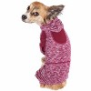 Pet Life (R) Active 'Downward Dog' Heathered Performance 4-Way Stretch Two-Toned Full Body Warm Up Hoodie - 2 of 4