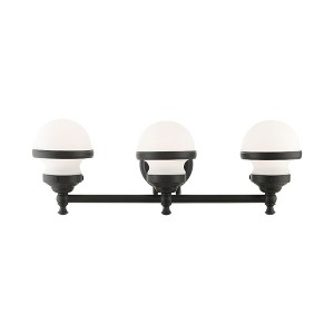 Livex Lighting Oldwick 3 - Light Vanity in  Black - 1 of 1