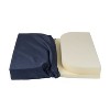 DMI Dual Cut Foam Coccyx Cushion, Firm Support for Chairs & Wheelchairs, 16 x 18 x 3 in - 3 of 4