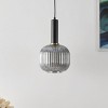 Rynner 8" Height Adjustable Pendant - PND4148 - Smoke Grey/Black - Safavieh - 3 of 4