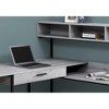 PAGED Simple Modern Computer Desk, Trapezoid Home Office Desk with 4 Storage Drawers, Wooden Desktop and Metal Legs for Office, Study - 3 of 4