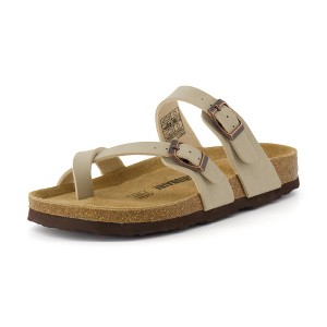 CUSHIONAIRE Luna Cork Footbed Women's Sandals-Comfortable Slip-On Slides with Adjustable Straps & Memory Foam|Beach Essential Summer Sandals for Women - 1 of 4