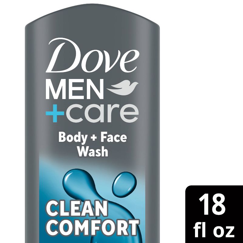 Dove Men+Care Clean Comfort Micro Moisture Mild Formula Body Wash - 18 fl oz, 1 of 13