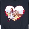 Men's - Wizard of Oz - Dorthy And Toto Heart Graphic Fleece Sweatshirt - 2 of 4