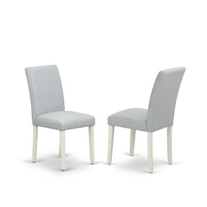 East West Furniture,Set of 2 - Modern Chairs- Wooden Chair Includes Wooden Structure - 1 of 4
