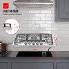 GASLAND Pro GH2305SF 30-Inch 5-Burner Built-in Gas Cooktop, NG/LPG Convertible, Stainless Steel - 2 of 4