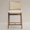 KLAREL Elye Caned Back Counter Stool - 2 of 4