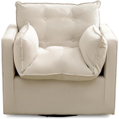 COZONY 360° Swivel Accent Armchair, Modern Oversized Single Sofa Chair with Thick Cushion for Living Room Office