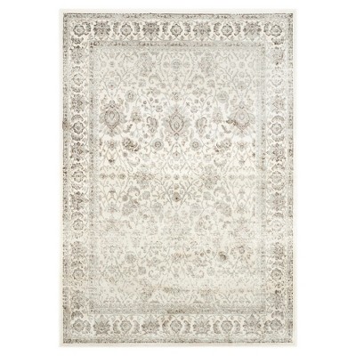 Ivory/Silver Abstract Loomed Accent Rug - (4'x5'7") - Safavieh