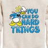Boys' - Disney - You Can Do Hard Things Graphic Long Sleeve Fleece Sweatshirt - 2 of 4
