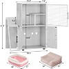 Modern Cat Litter Box Enclosure with Platform, Double Layer Hidden Litter Box, Indoor Washroom, Villa Cat House with Ladder - 2 of 4