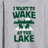 Men's - Instant Message - I Want To Wake At The Lake Long Sleeve Graphic T-Shirt - 2 of 4