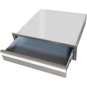 Outdoor Kitchen Drawers, 24" W x 6.5" H x 23" D BBQ Drawers Stainless Steel, 1-Layer BBQ Access Drawers for BBQ Island,Grill Station - 1 of 4
