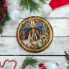 Rustic Nativity Birth of Christ Scene Ornament, Christianity and Son of God| OrnamentallyYou - 4 of 4