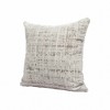 HomeRoots 20" X 20" Gray And Beige Polyester Abstract Zippered Pillow - 4 of 4