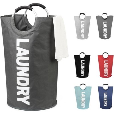 125L X-Large Laundry Basket, Collapsible Laundry Bag, Freestanding Tall Clothes Hamper, Foldable Washing Bin