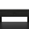 Galano Square Coffee Table with Drawer and Lower Shelf in Rustic Black Oak 31.5" W x 31.5" D x 16.3" H - 4 of 4