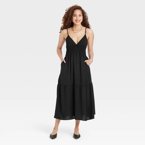 Women's Sleeveless Tie-Back Dress - A New Day™ - image 1 of 3