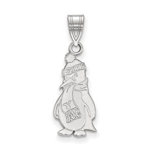 Black Bow Jewelry 14k White Gold Youngstown State Penguins NCAA Large Pendant - 1 of 3