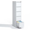 NicBex 5 Drawer Metal Vertical File Cabinet with Lock,Home Office Steel File Cabinet for A4 Legal/Letter Size,White - 2 of 4