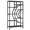 Resenkos Bookshelf, Bookcase Standing Shelf Unts,8-Tier Bookshelf, 71" Geometric Bookcase, Industrial Etagere Shelving Unit,Brown & - 4 of 4