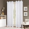 RT Designers Collection Kimberly Embroidery Doily Grommet Sheer Curtain Panel Pair White - 2 of 4