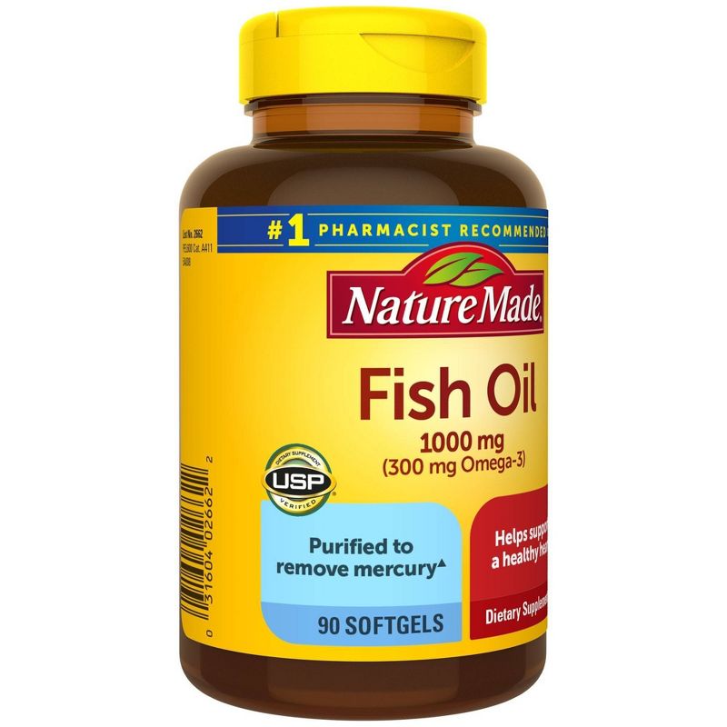 Nature Made Fish Oil Omega-3 Dietary Supplement Softgels, 4 of 11