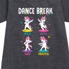 - JoJo Siwa - Dance Break Unicorns Graphic Short Sleeve Fleece Dress - 2 of 2