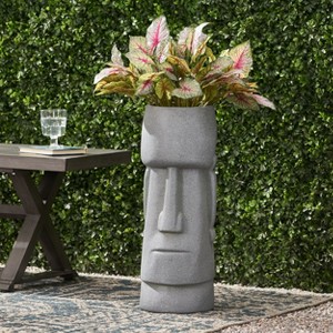 Okak Unique Head Planter Face Accent Flower Pot for Indoor Plants, Stylish Outdoor & Garden Decor,9.5"x 9.5"x 24" - 1 of 4
