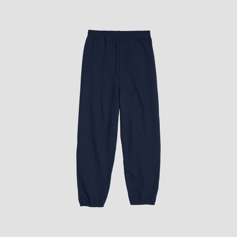 Hanes Kids' Eco Smart Fleece Non-pocket Sweatpants - Navy Blue M : Target
