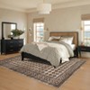 Washable Area Rugs Modern Bordered Floor Cover, Non-Slip Geometric Accent Carpet, Stain-Resistant Low Pile Indoor Mat - 3 of 4