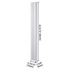 Yescom Extension Pole Support Pole for PC Mobile Cart Medical Trolley Office Silver - 4 of 4