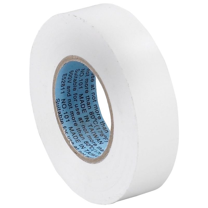 Box Partners Electrical Tape 7.0 Mil 3/4"x 20 yds. White 10/Case T96461810PKW, 2 of 3